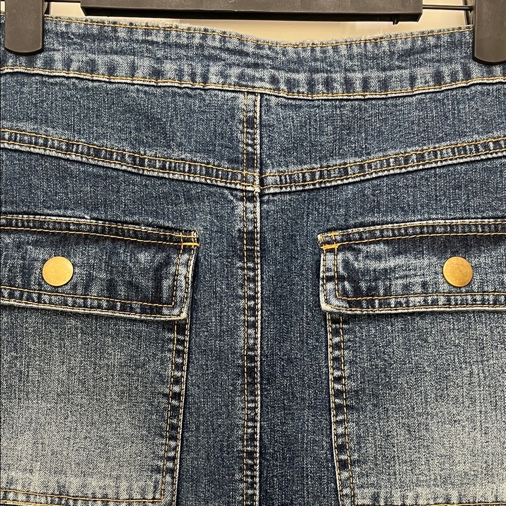 90s Y2k Retro Saint Tropez West Maxi Denim Skirt - Size 8 - Picture 16 of 16